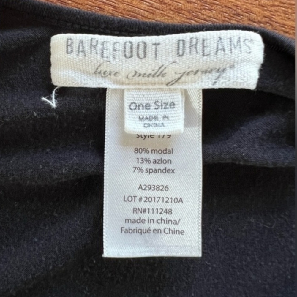 Barefoot Dreams Luxe Milk jersey kaftan black - Picture 16 of 16